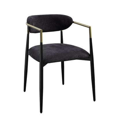 ACME Furniture - Jaramillo - Arm Chair (Set of 2)  - Beige Linen & Black  - DN02142A view 1