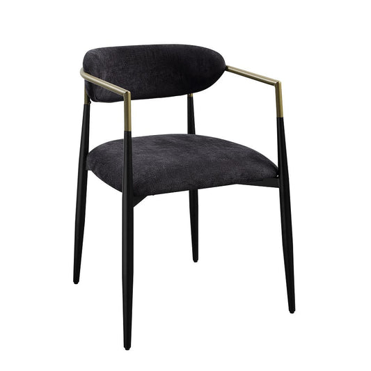 ACME Furniture - Jaramillo - Arm Chair (Set of 2)  - Beige Linen & Black  - DN02142A view 1