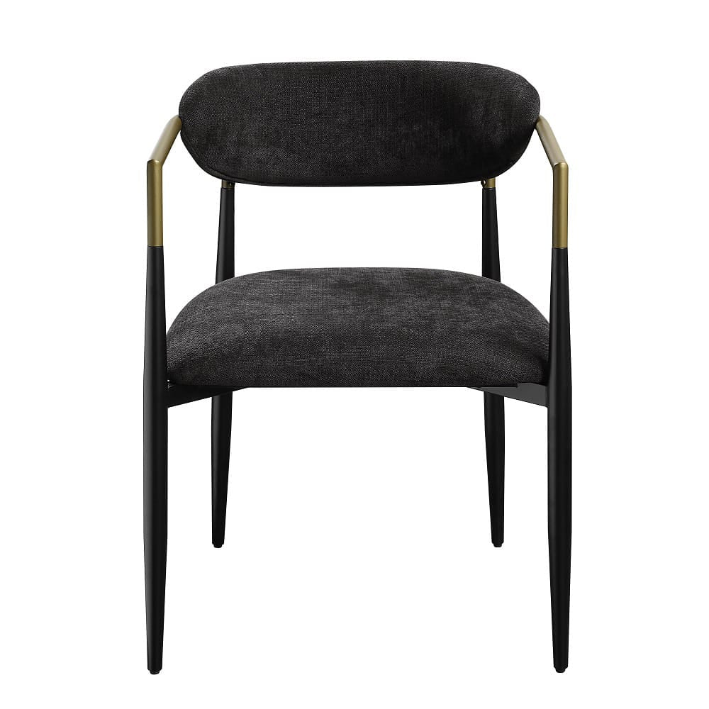 ACME Furniture - Jaramillo - Arm Chair (Set of 2)  - Beige Linen & Black  - DN02142A view 2