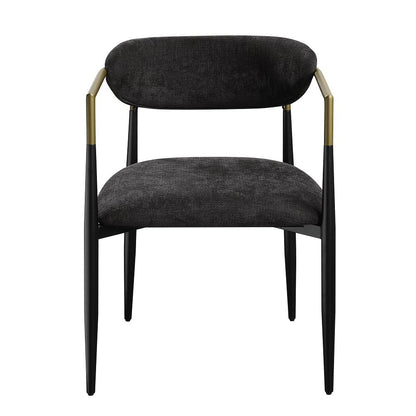 ACME Furniture - Jaramillo - Arm Chair (Set of 2)  - Beige Linen & Black  - DN02142A view 2