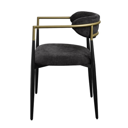 ACME Furniture - Jaramillo - Arm Chair (Set of 2)  - Beige Linen & Black  - DN02142A view 3