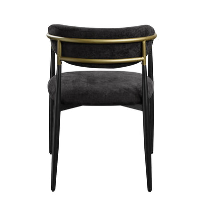 ACME Furniture - Jaramillo - Arm Chair (Set of 2)  - Beige Linen & Black  - DN02142A view 4