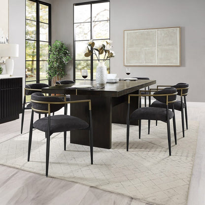 ACME Furniture - Jaramillo - Arm Chair (Set of 2)  - Beige Linen & Black  - DN02142A view 7