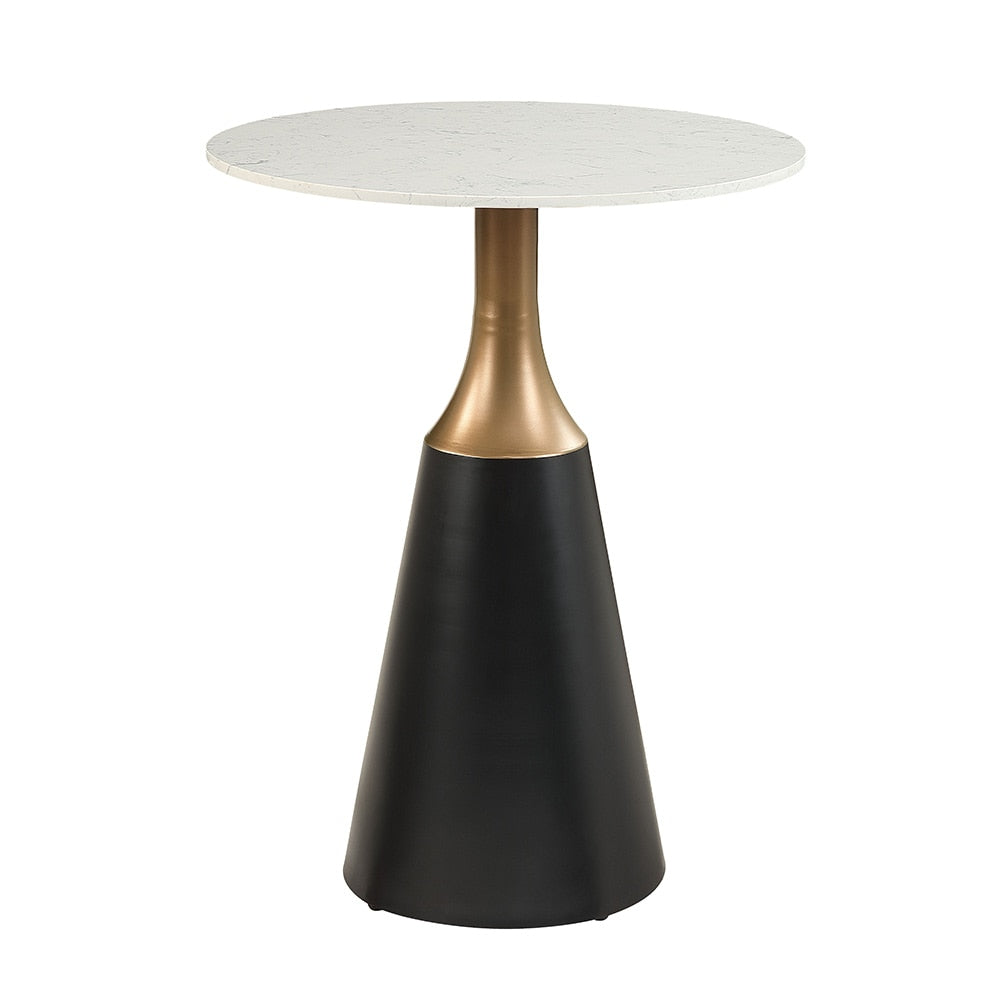 ACME Furniture - Jaramillo Counter Height Table - Natural Marble Top & Black Finish - DN02655 view 1