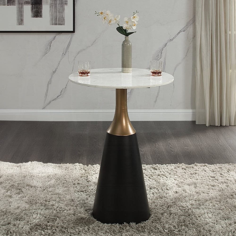 ACME Furniture - Jaramillo Counter Height Table - Natural Marble Top & Black Finish - DN02655 view 3
