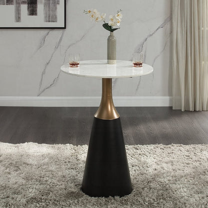 ACME Furniture - Jaramillo Counter Height Table - Natural Marble Top & Black Finish - DN02655 view 3