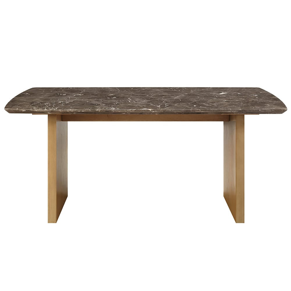 ACME Furniture - Jaramillo - Dining Table - Natural Marble Top & Natural  - DN03465 view 2