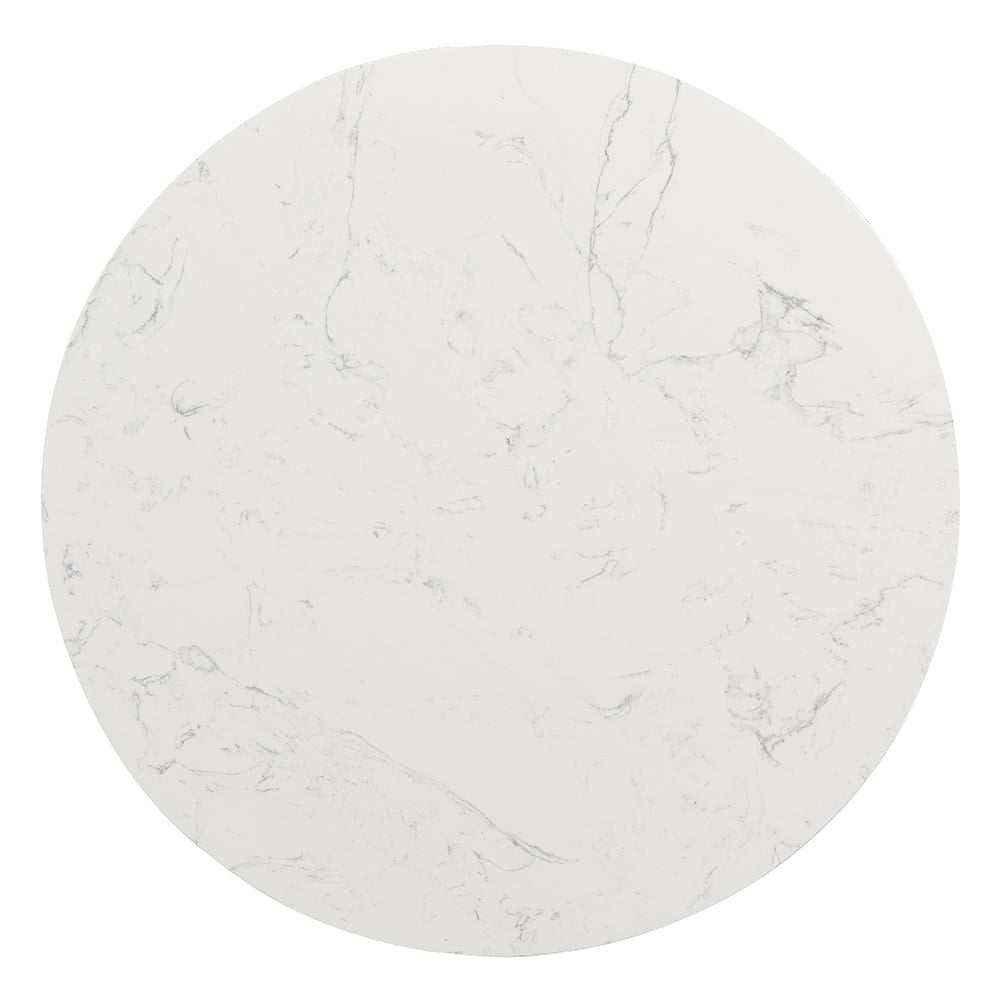 ACME Furniture - Jaramillo - End Table - White Engineered  Marble Top & Black  - LV04046 view 2