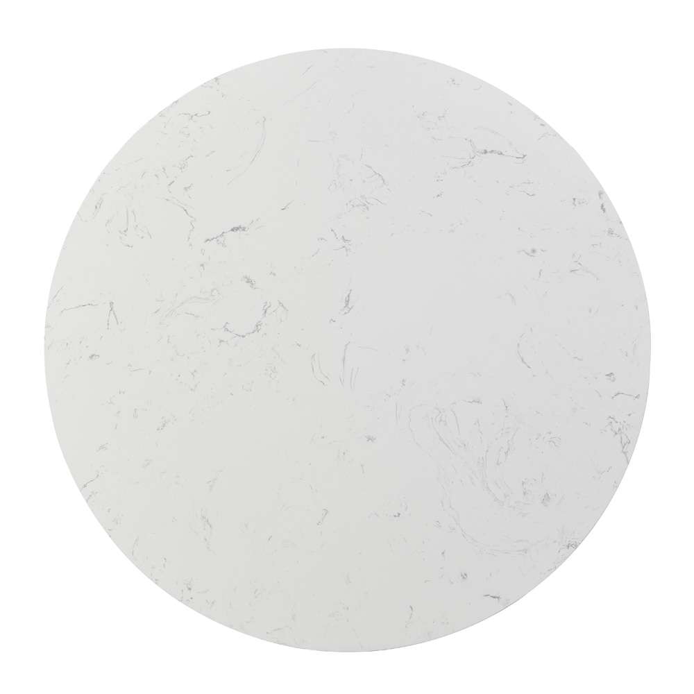 ACME Furniture - Jaramillo Round Dining Table - Engineering Marble Top & Black - DN02141 veiw 2