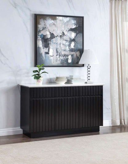 ACME Furniture - Jaramillo Server - Engineering Marble & Black - DN02475 veiw 1