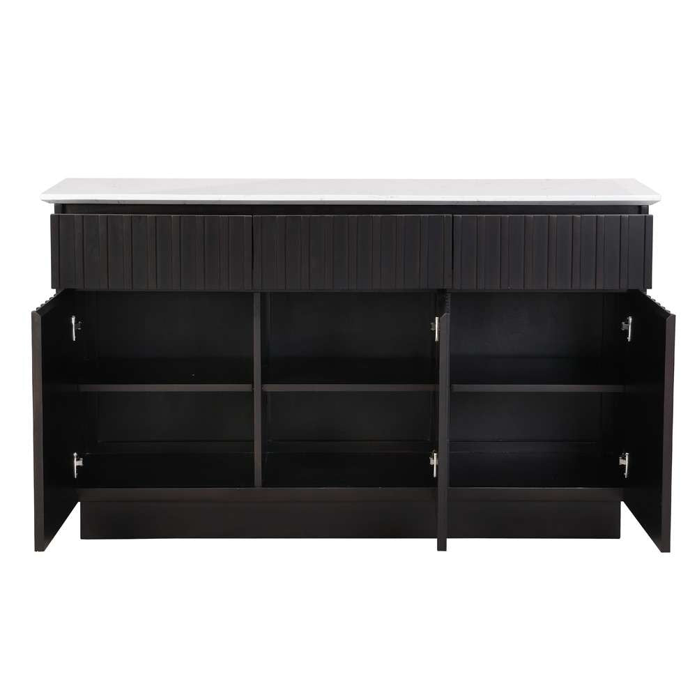 ACME Furniture - Jaramillo Server - Engineering Marble & Black - DN02475 veiw 4