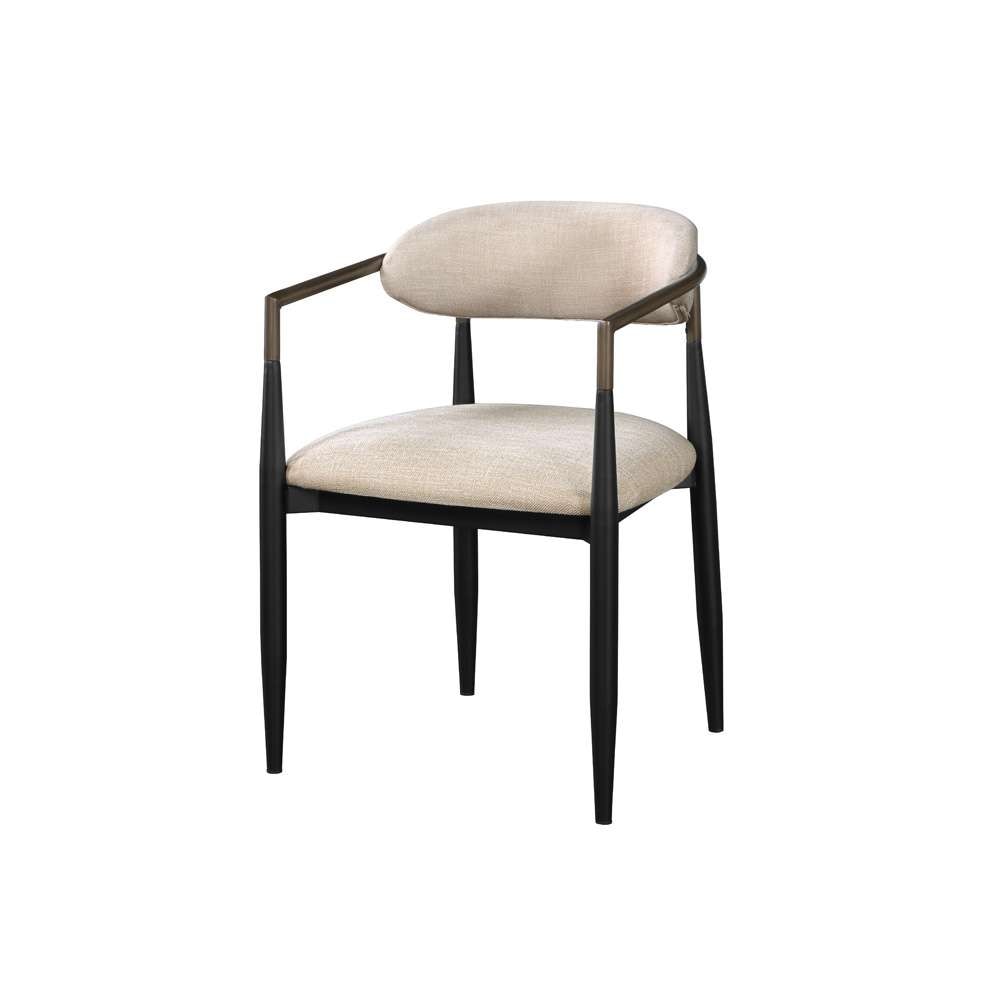 ACME Furniture - Jaramillo Side Chair (Set of 2) - Beige & Black - DN02142 view 1