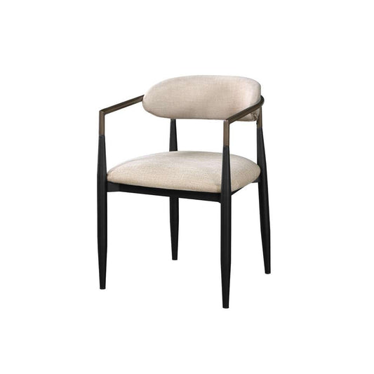 ACME Furniture - Jaramillo Side Chair (Set of 2) - Beige & Black - DN02142 view 1