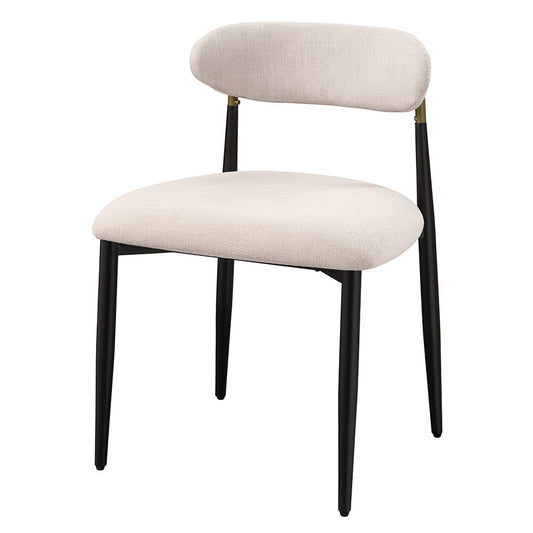 ACME Furniture - Jaramillo - Side Chair (Set of 2) - Beige Linen & Black  - DN02694A view 1
