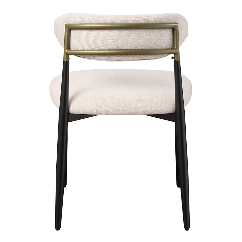 ACME Furniture - Jaramillo - Side Chair (Set of 2) - Beige Linen & Black  - DN02694A view 3