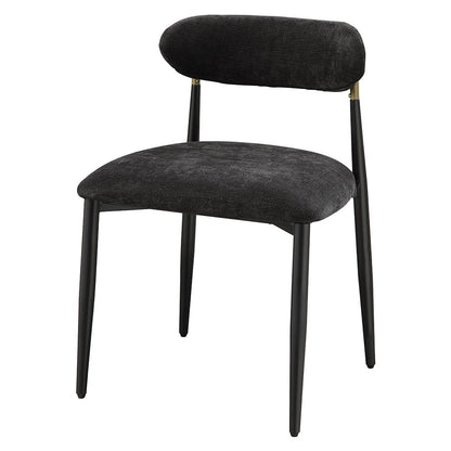 ACME Furniture - Jaramillo - Side Chair (Set of 2) - Black Chenille & Black  - DN02693A view 1