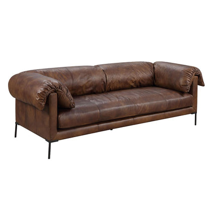 ACME Furniture - Jaron Sofa - Mocha Top Grain Leather - LV02980 veiw 2