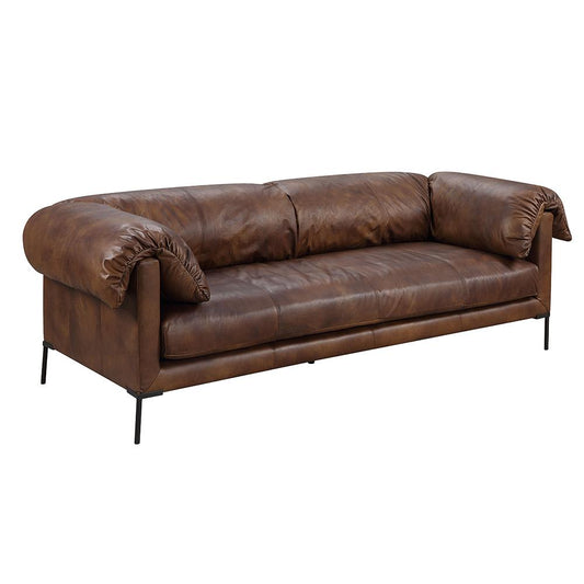 ACME Furniture - Jaron Sofa - Mocha Top Grain Leather - LV02980 veiw 2