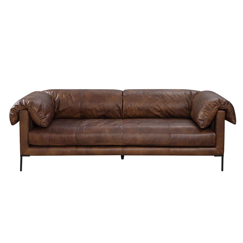 ACME Furniture - Jaron Sofa - Mocha Top Grain Leather - LV02980 veiw 3