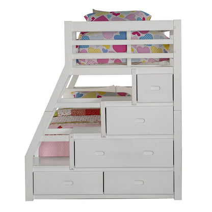 ACME Furniture - Jason (Storage) - Bunk Bed (T/F) w/Trundle (Full) & Storage - White - 37105A view 5
