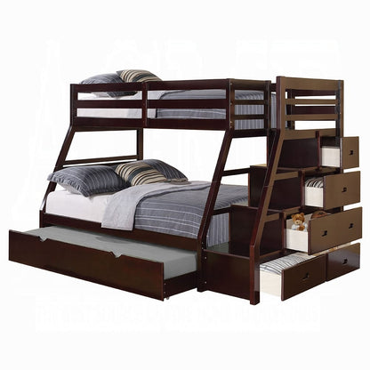 ACME Furniture - Jason Twin/Full Bunk Bed w/Storage Ladder & Trundle - 37015 view 1