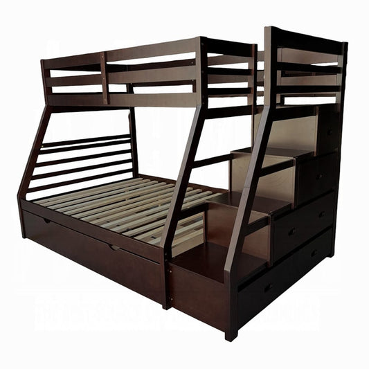 ACME Furniture - Jason Twin/Full Bunk Bed w/Storage Ladder & Trundle - 37015 view 2