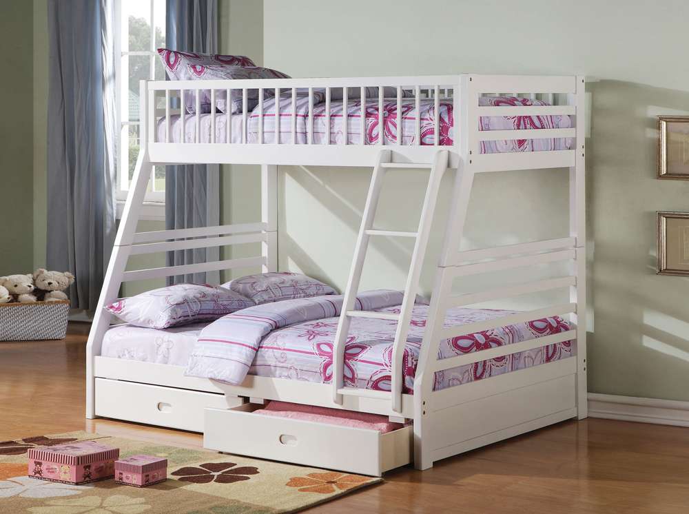 ACME Furniture - Jason Twin/Full Bunk Bed w/2 Drw - 37040 view 2