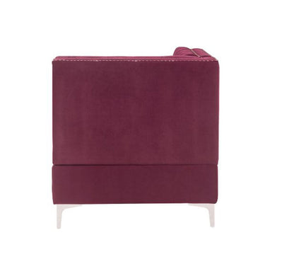 ACME Furniture - Jaszira - Modular - Wedge - Burgundy Velvet - 57334 view 2