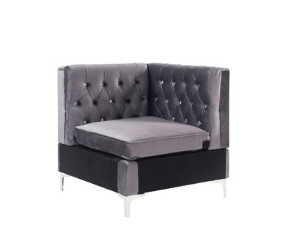 ACME Furniture - Jaszira - Modular - Wedge - Gray Velvet - 57374 view 1