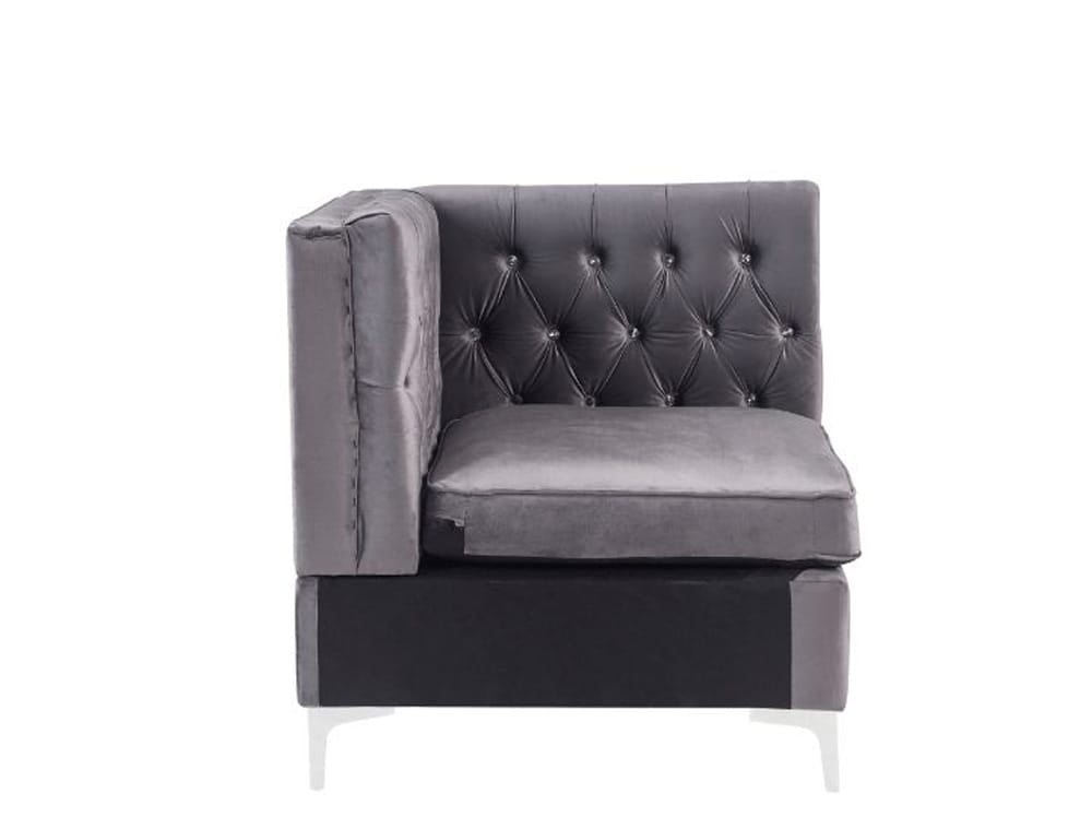 ACME Furniture - Jaszira - Modular - Wedge - Gray Velvet - 57374 view 3