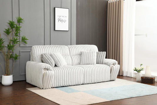 ACME Furniture - Jaya Power Motion Sofa w/Sleeper & USB Port - Mondo Grey Corduroy - LV04660 veiw 2