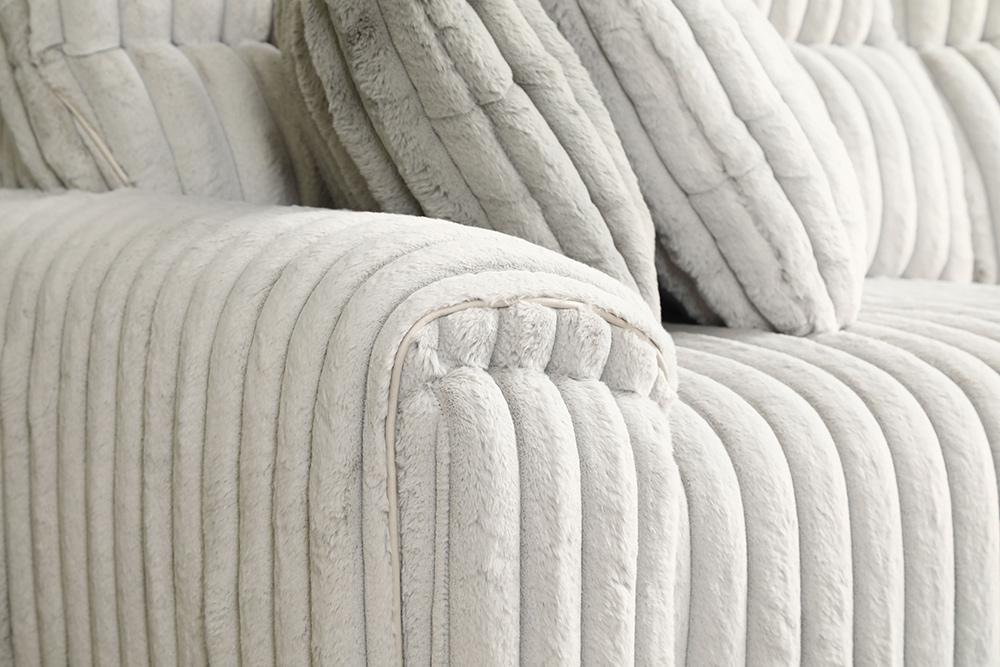 ACME Furniture - Jaya Power Motion Sofa w/Sleeper & USB Port - Mondo Grey Corduroy - LV04660 veiw 4