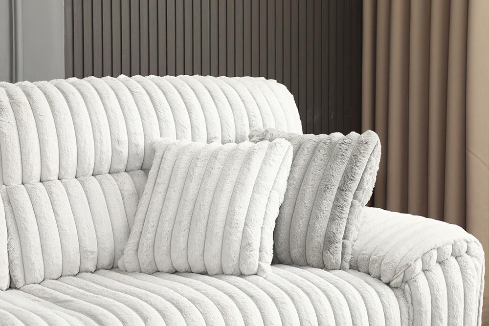 ACME Furniture - Jaya Power Motion Sofa w/Sleeper & USB Port - Mondo Grey Corduroy - LV04660 veiw 5