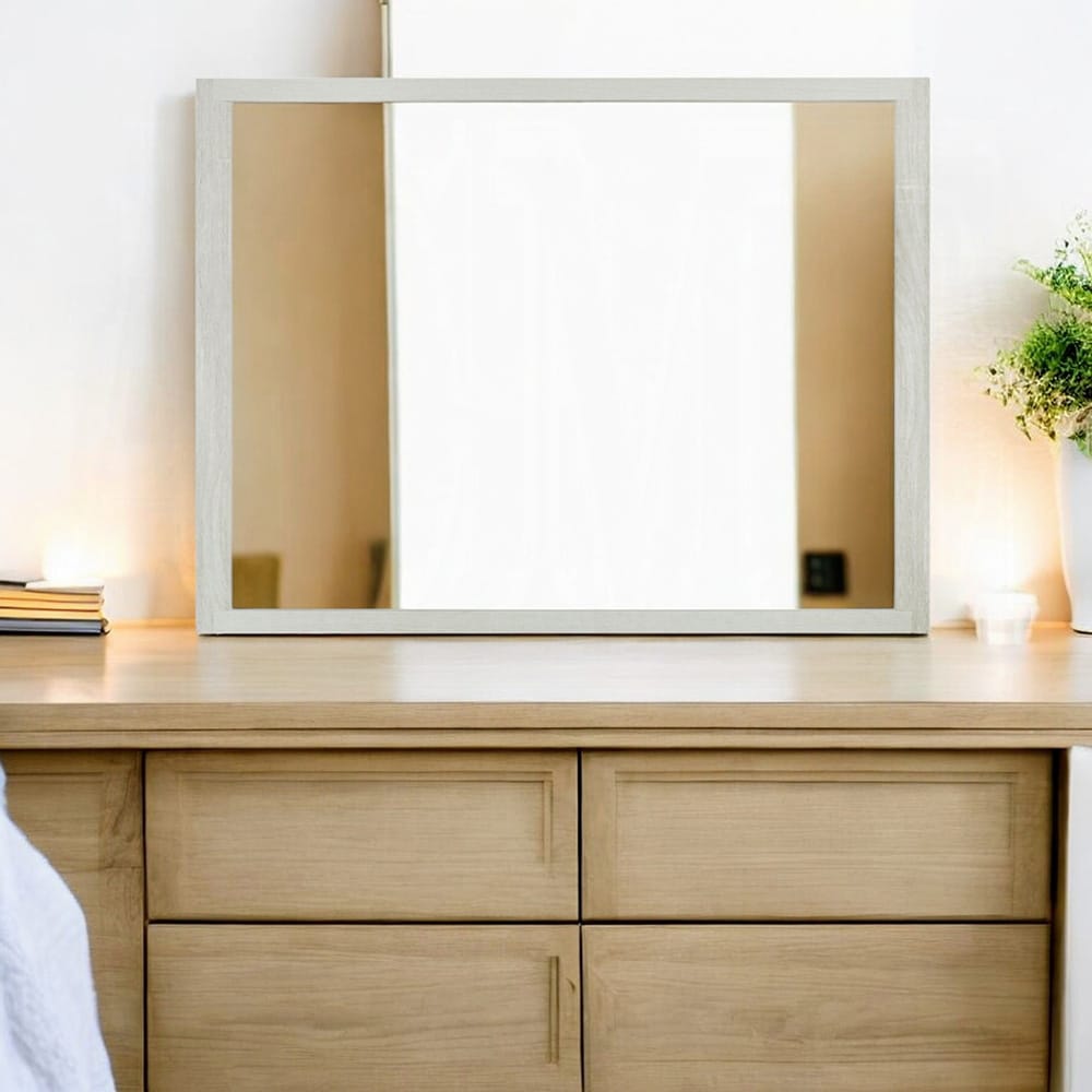 ACME Furniture - Jehoram - Mirror - Beige Linen & Beige  - BD04354 view 3