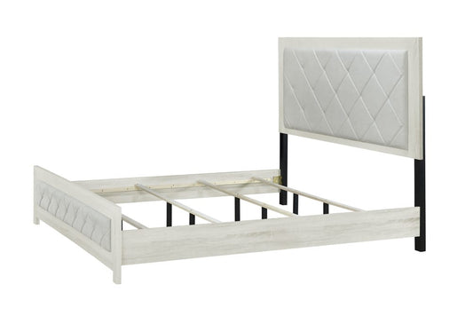 ACME Furniture - Jehoram - Queen Bed - Beige Linen & Beige  - BD04352Q view 1