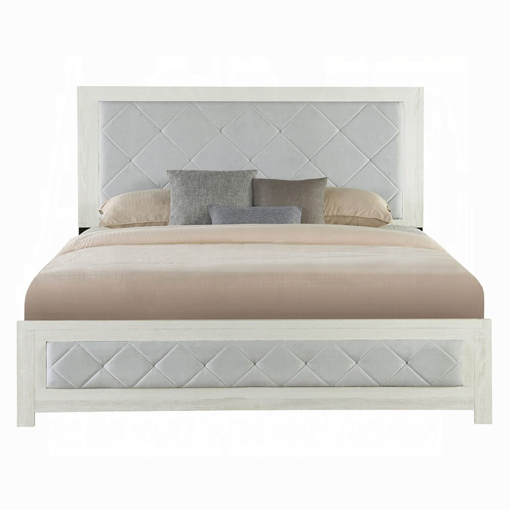 ACME Furniture - Jehoram - Queen Bed - Beige Linen & Beige  - BD04352Q view 2