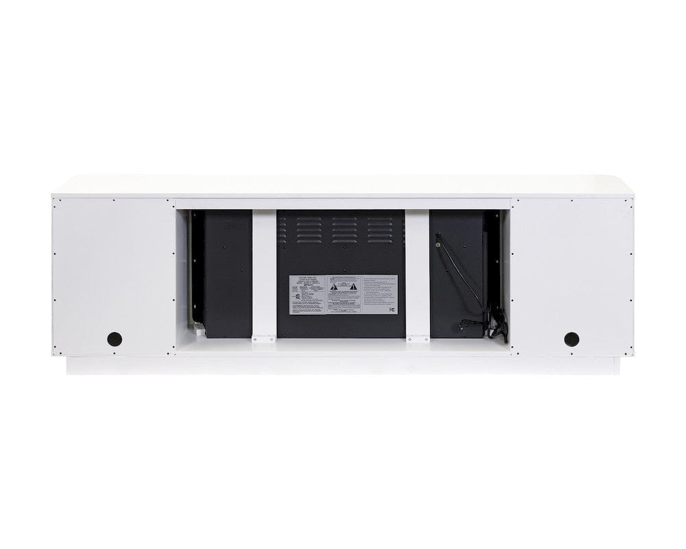 Martin Furniture - Uptown - Modern 76" Fireplace Console, Entertainment Storage, TV Stand, Fully Assembled, White - IMUP370FPW view 3