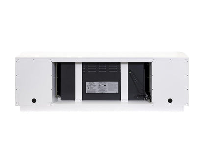 Martin Furniture - Uptown - Modern 76" Fireplace Console, Entertainment Storage, TV Stand, Fully Assembled, White - IMUP370FPW view 3