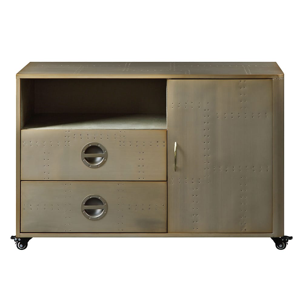ACME Furniture - Jennavieve - Cabinet - Gold Aluminum - 92551 view 2