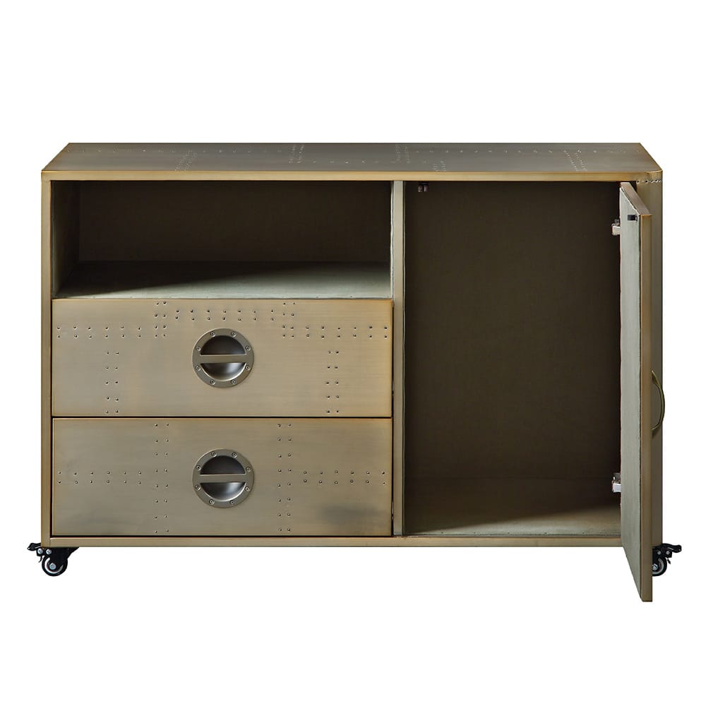 ACME Furniture - Jennavieve - Cabinet - Gold Aluminum - 92551 view 6