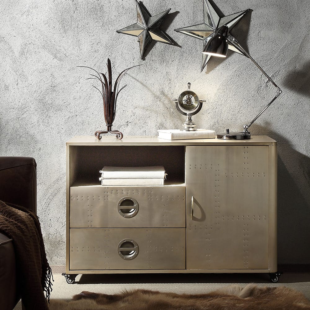 ACME Furniture - Jennavieve - Cabinet - Gold Aluminum - 92551 view 8