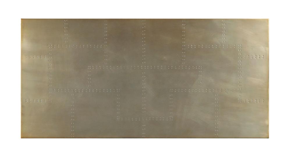 ACME Furniture - Jennavieve Executive Writing Desk - Gold Aluminum - 92550 veiw 4