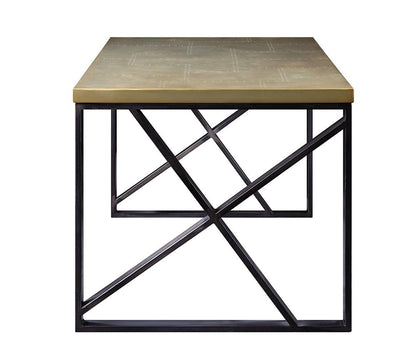 ACME Furniture - Jennavieve Executive Writing Desk - Gold Aluminum - 92550 veiw 5