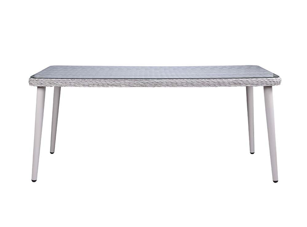 ACME Furniture - Jenneva - 7Pc Patio Dining Set - Night Green Fabric & Gray Finish - OT01095 view 3