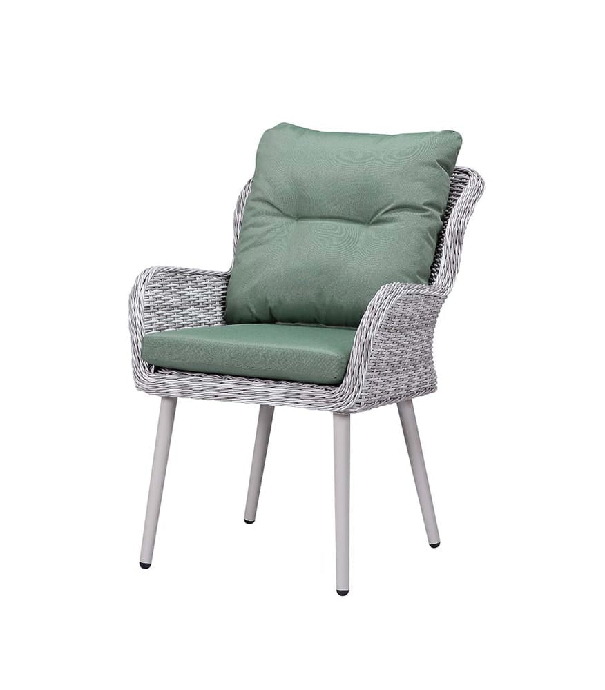ACME Furniture - Jenneva - 7Pc Patio Dining Set - Night Green Fabric & Gray Finish - OT01095 view 6