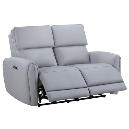 ACME Furniture - Jeromie - Power Motion Loveseat  w/USB Port  - Gray Synthetic Leather - LV03336 view 1