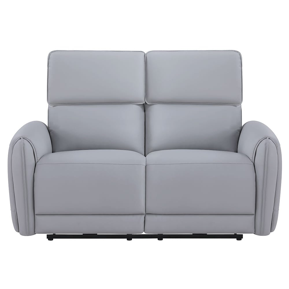 ACME Furniture - Jeromie - Power Motion Loveseat  w/USB Port  - Gray Synthetic Leather - LV03336 view 2