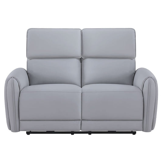 ACME Furniture - Jeromie - Power Motion Loveseat  w/USB Port  - Gray Synthetic Leather - LV03336 view 2