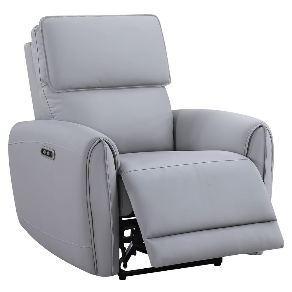 ACME Furniture - Jeromie - Power Motion Recliner  w/USB Port  - Gray Synthetic Leather - LV03337 view 1