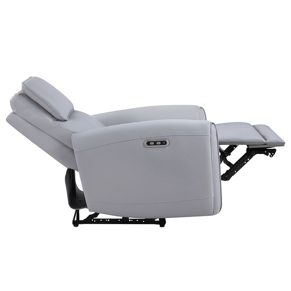 ACME Furniture - Jeromie - Power Motion Recliner  w/USB Port  - Gray Synthetic Leather - LV03337 view 3